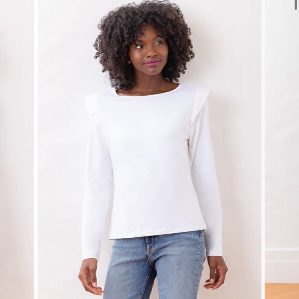 Dudley Stephens Lockwood Top in Repreve® Stretch White